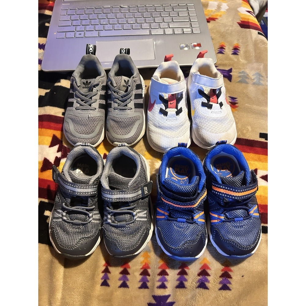 Set Of Four Baby Shoes! Toddler Size 6 & 6.5! Great Condition!
